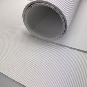 Láminas de cartón corrugado blanco/blanco con flauta E abierta de 43 cm x 100 cm (paquete de 5 piezas)