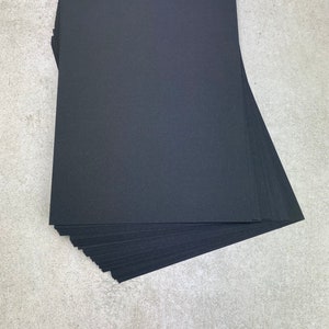 20 hojas de cartón negro tamaño A4 de 480 g/m² para manualidades, artes y embalajes
