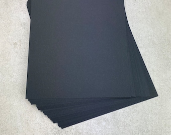 20 feuilles de carton A4 noires - 480 g/m² pour le bricolage, l'art et l'emballage