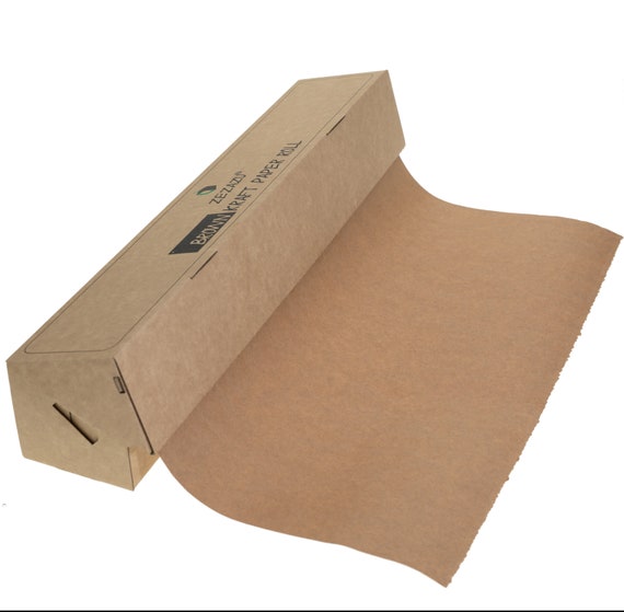 Zezazu Brown Kraft Paper Roll 45 Cm X 30,5 M 100 G, Ideal for Packing,  Moving, Gift Wrapping, Postal, Shipping, Parcel, Crafts 