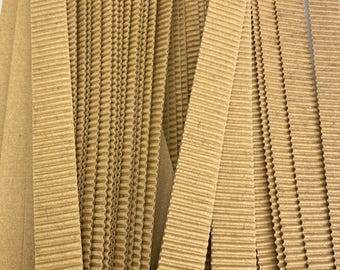 Artway Corrugated Modelmaking Cardboard 2mm - 300gsm Kraft Laminated Outer Surfaces. A1 X 30 Sheets, Brown