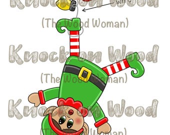 TEMPLATE & SVG: Elf Oops Door Hanger (Digital Files ONLY)