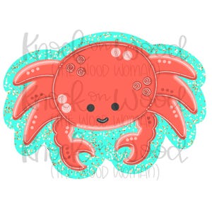 TEMPLATE & SVG: Summer Beach Crab Door Hanger (Digital Files ONLY)