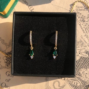 Boucles d'oreilles Reine de Terrasen - inspirées du Trône de verre | Aelin Galathynius | Sarah J Maas | Cœur de feu | Royaume des cendres | Cadeaux livresques