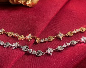 Lady of Night Bracelet – ACOTAR Jewelry, Celestial Fantasy inspired, Night Court