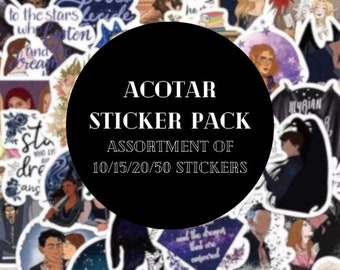 ACOTAR Inspired Bookish Stickers | A Court of Thorns & Roses | Sarah J Maas | Kindle Reading Stickers | Throne of Glass | Bookish Gifts