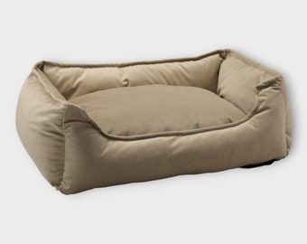 Dog bed, rectangular, beige, very comfortable and durable bed dog bed | dog bed| dog sleeping