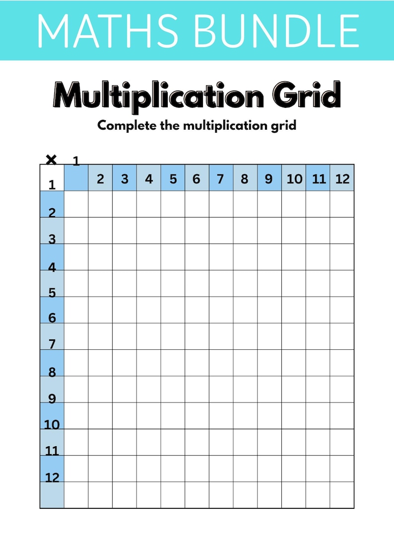 100+ Multiplication Worksheets Bundle, Printable Math Practice - Etsy
