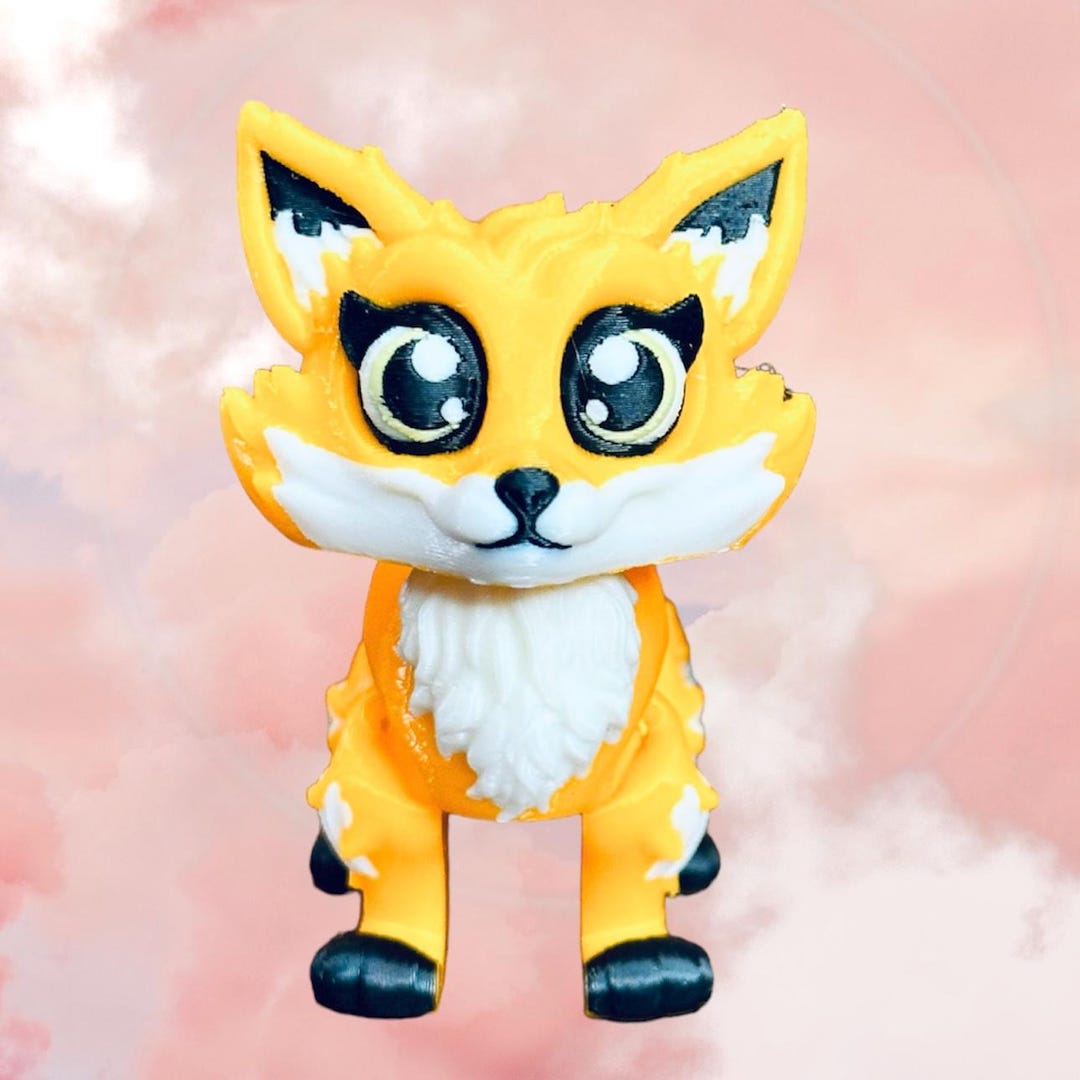 Sweet Fox, Articulated Desk Pet - Etsy Denmark