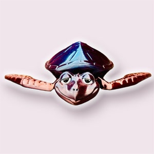 Tortue de mer. Écraser. Articulé. Flotteurs ! Imprimé en 3D. Jouet Fidget. Animal de bureau. Jouet de bain.