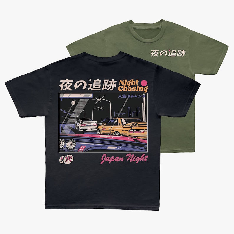 JDM shirt, Retro JDM t-shirt, jaren 90 JDM shirt, jaren 90 autoshirt afbeelding 1