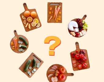 MYSTERY MINI - Handmade Surprise Miniature Polymer Clay Cutting Board, Magnet or Decor