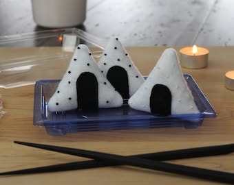 Handmade Catnip Onigiri Rice Ball Toy