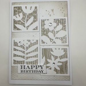Handmade card, Handmade greeting Card , Floral greeting card, Birthday Card