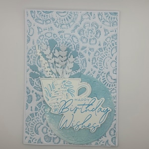Handmade card, Handmade greeting Card , Floral greeting card, Birthday Card