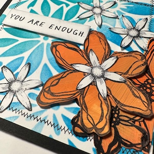Handmade card, stamped card