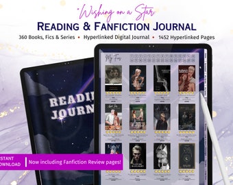 Starlight Digital Reading Journal: Fanfiction Tracker, GoodNotes Compatible (PDF)