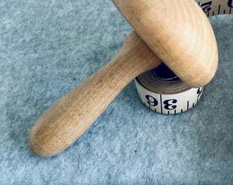 Vintage Wooden Darning Mushroom, Retro Sewing Accessory, Quirky Sewing Gift