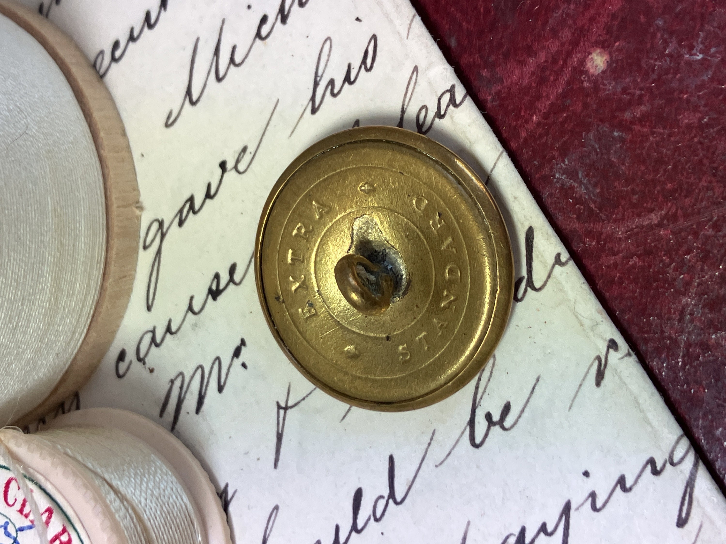 Vintage Brass Button, Brass Floral Button, Sewing Button Gift, Retro ...