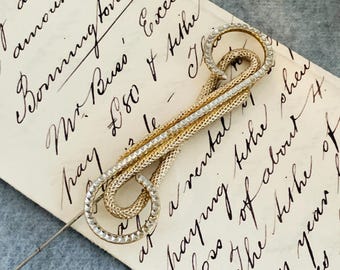 Retro metal twist hat pin, collectible costume hat pin, Steampunk fashion stick pin gift