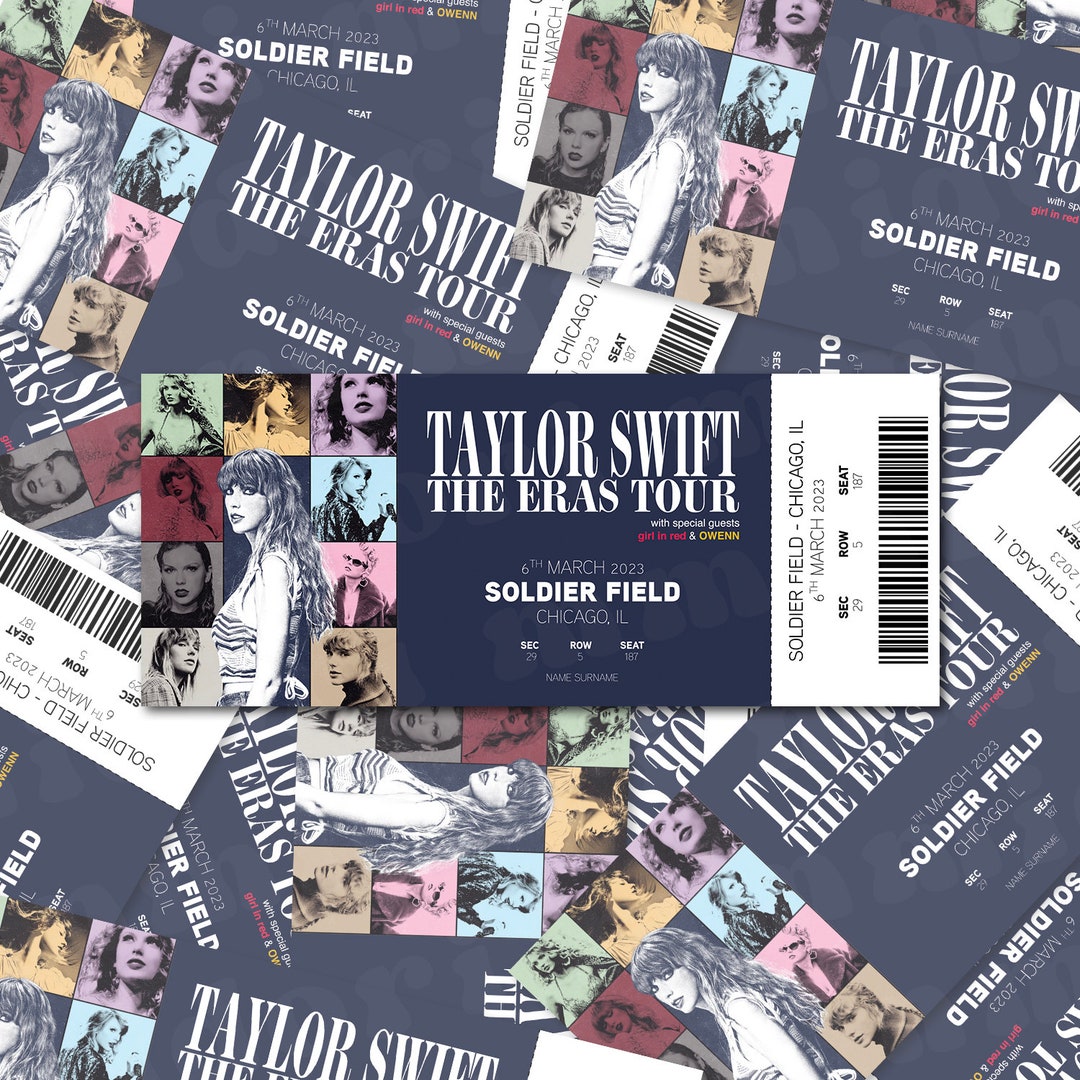 Taylor Swift The Eras Tour 2023 Boleto conmemorativo Etsy México
