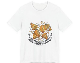 Croissant Chaos Tee | meme shirt, cringe-core internet slang shirt