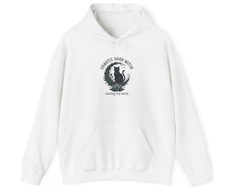 Chaotic Good Witch hoodie | witchy goblincore, cottagecore-adjacent celestial crystals