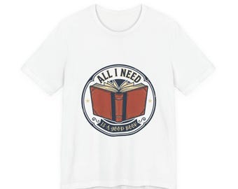 Todo lo que necesito es un buen libro (camiseta) / humor sobre salud mental, ansioso pero funcional