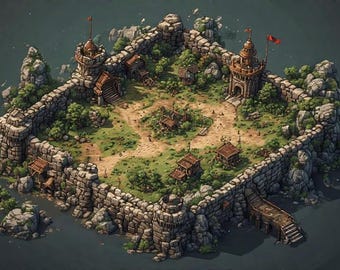 TTRPG Battle map The fortress