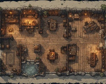 TTRPG Battle Map The Homely Tavern