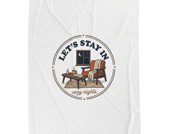 Quedémonos en casa con nuestra manta de felpa / humor sobre salud mental, ambiente acogedor en medio del caos