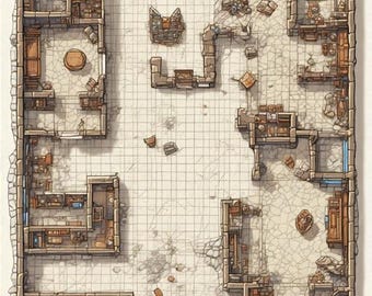 TTRPG Battle Map Storage cellar