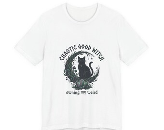 Chaotic Good Witch Tee | witchy goblincore, crystals cottagecore-adjacent