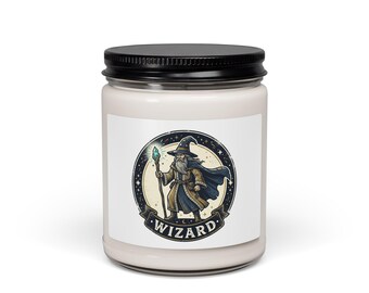 Witchy Wizard Candle, Soy Jar Candle | goblincore, celestial chaos energy