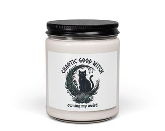 Chaotic Good Witch Soy Candle | witchy, goblincore candle, cottagecore-adjacent