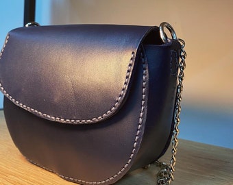 Sac femme minimaliste, sac personnalisé, sac en cuir, sac femme en cuir, sac en cuir fabriqué à la main, cadeau pour elle, sac en cuir véritable