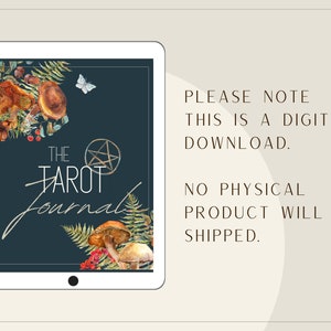 Cottagecore Printable Tarot Journal Goodnotes Notability Template Tarot Card Deck Stickers Undated Digital Planner Spiritual Gift Wiccan image 5