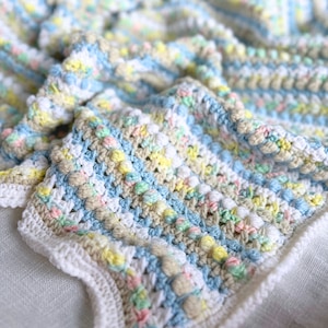 Crochet Baby Blanket Pattern - Boho Berry, Easy Crochet Pattern, Afghan Baby Blanket Pattern, Easy Baby Blanket, Crochet Pattern PDF