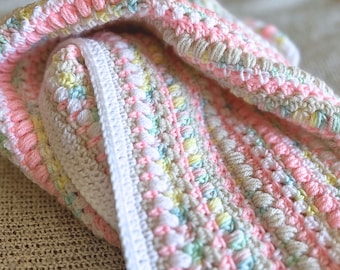 Crochet Baby Blanket Pattern - Boho Rainbow | Baby Blanket Crochet Pattern | Afghan Baby Blanket Pattern | Easy Blanket Pattern Crochet PDF