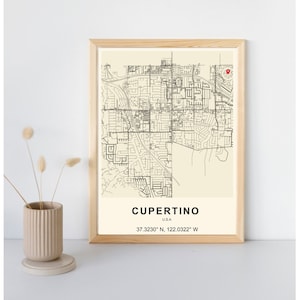 Unser erstes Date. Unser erstes Zuhause. Personalisierte Landkarte Poster Geschenk