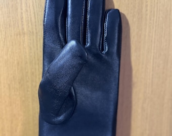 Gants d'hiver en cuir pour femmes, doublure en fourrure douce, poignets en tricot de laine