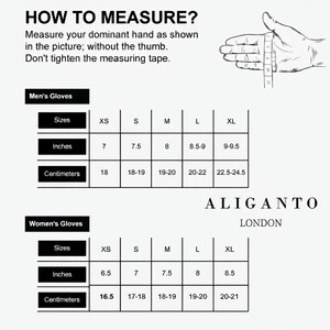 Women's black leather gloves with warm fleece lining luxury Christmas gift free delivery image 9