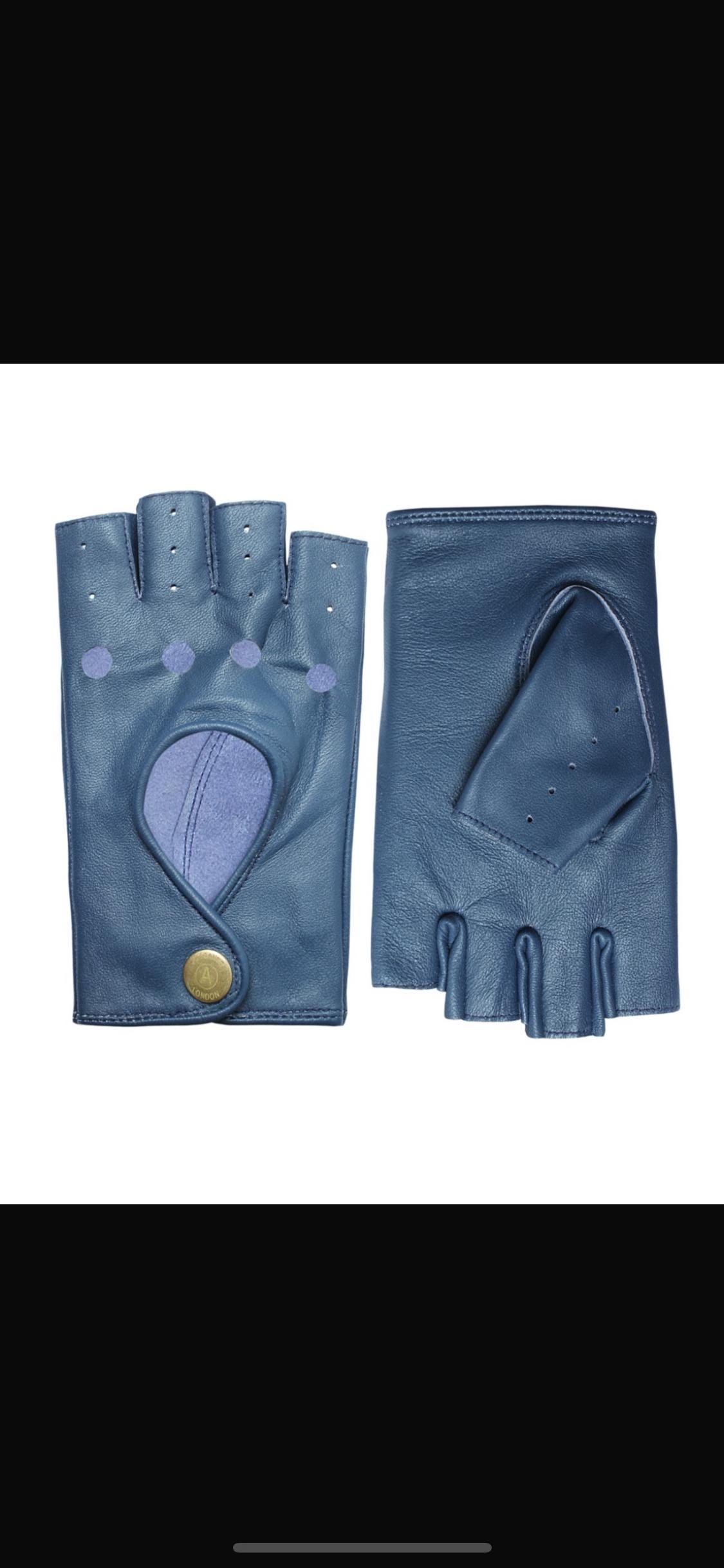 Guanti Per Motociclisti Guanti Da Guida In Pelle Senza Dita Skinfit - Classici, Per Biker, Autisti, Sedia A Rotelle, Uomo Guanti Da Guida Per Moto - Foto 7