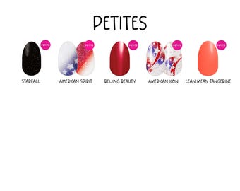 CS PETITES * Nail Strips * 100% Real Nail Polish * Made In The USA * Kids * Teens * Smaller Hands * Manicure * Pedicure * Glitters