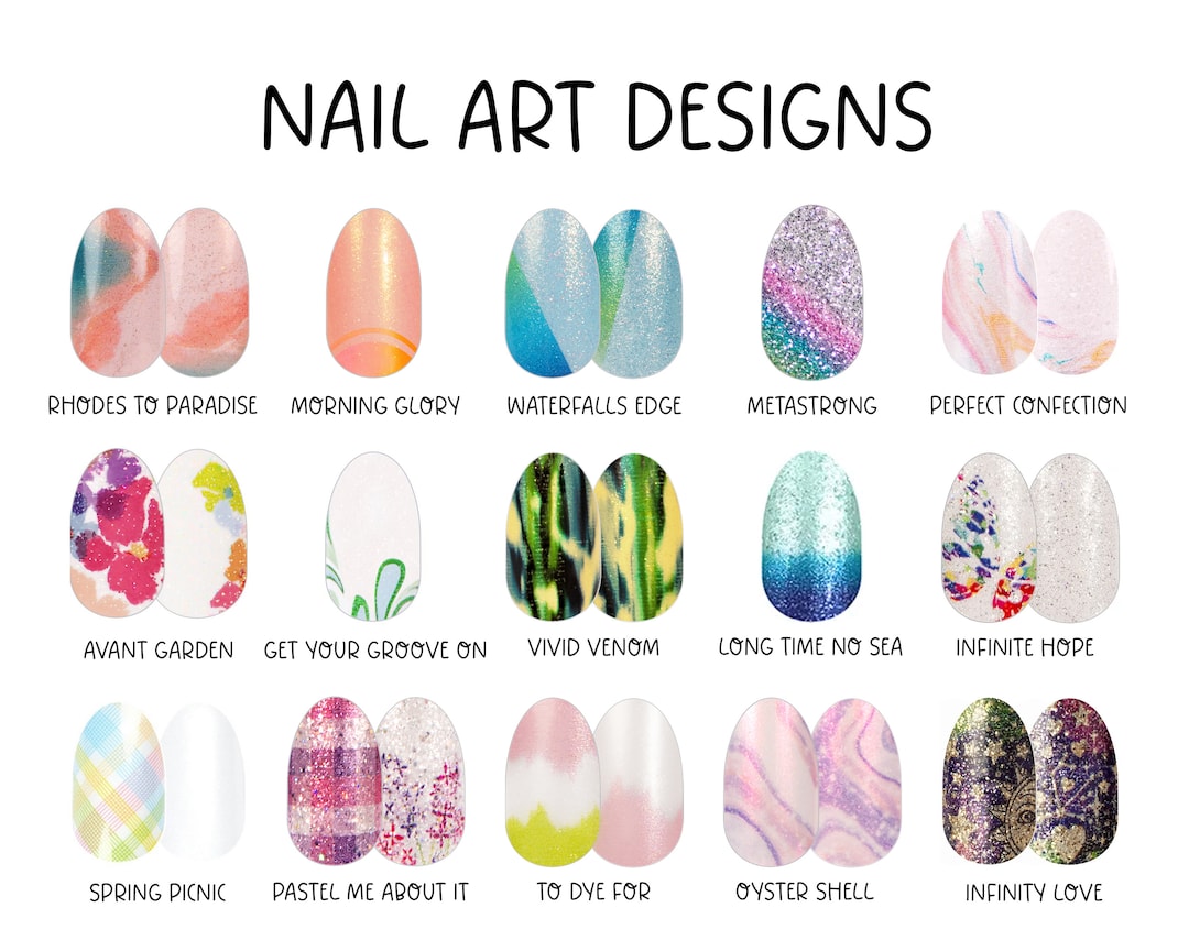 CS NAIL ART Designs Nail Strips 100 Real Nail Polish Made in the U.S.A