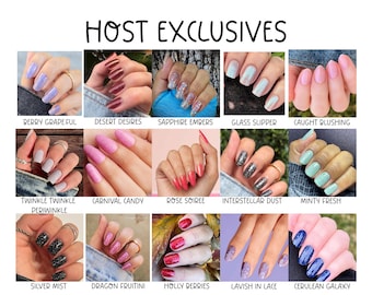 Color Street HOST EXCLUSIVES * Nail Strips * 100% Real Nail Polish * Made In The USA * Glitters * Solids * Designs * Nail Polish Strips
