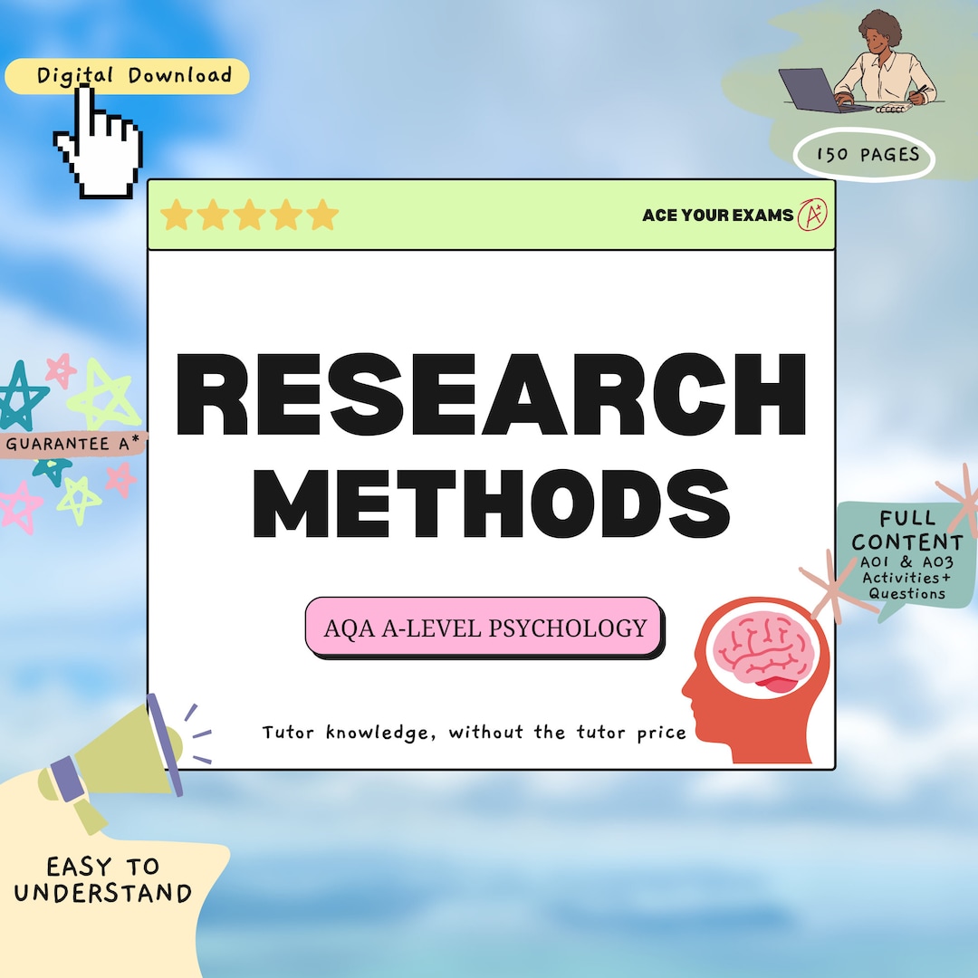 Psychology Research Methods | Psychology A Level Revision Notes AQA AS ...