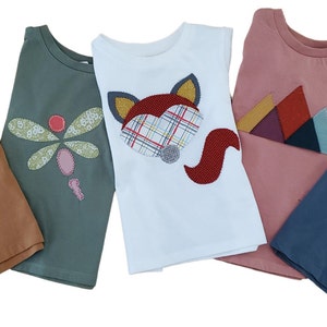 CUSTOMIZABLE - Children&#39;s T-shirt w/ Applique Pattern