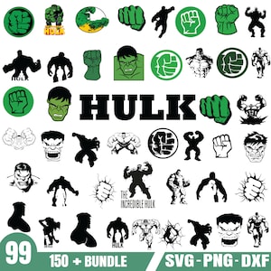 Hulk Svg Bundle - PNG-SVG-DXF