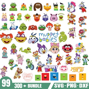 Muppets Svg Bundle- PNG-SVG-DXF